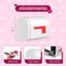 4E's Novelty Mini Valentine Mailbox – 5x3" Tin Mailbox for Kids, Cards, Candy & Classroom Favors – Cute DIY Craft Mailbox with Swinging Flag for Pretend Play, Notes, Gifts & Valentine’s Day Exchange